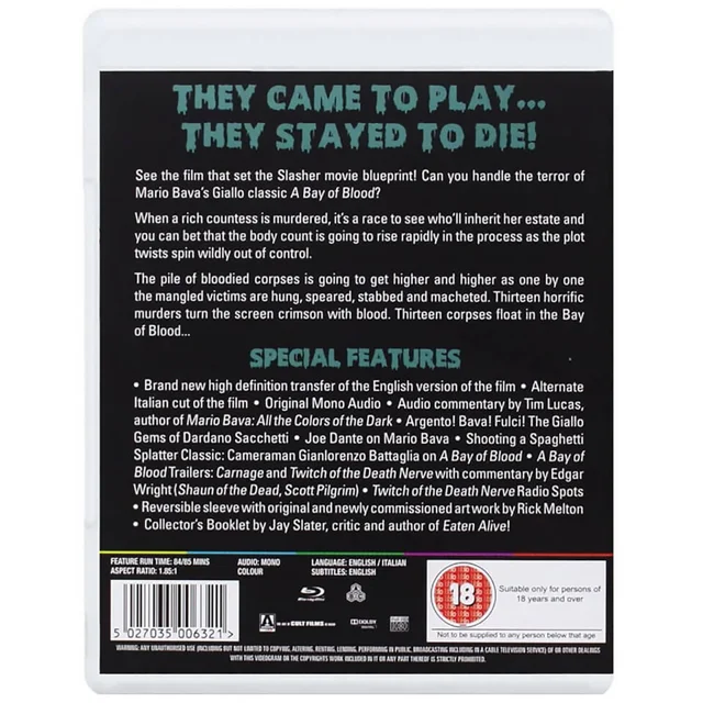 A Bay of Blood Blu-ray