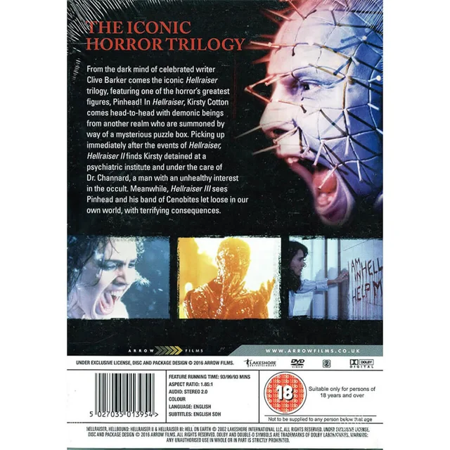 Hellraiser | 3 Film Collection | DVD
