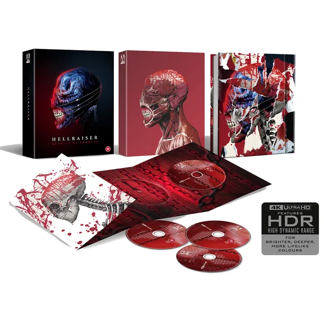 Hellraiser | Quartet Of Torment | Chatterer Slipcase | Arrow Store Exclusive | Limited Edition 4K UHD