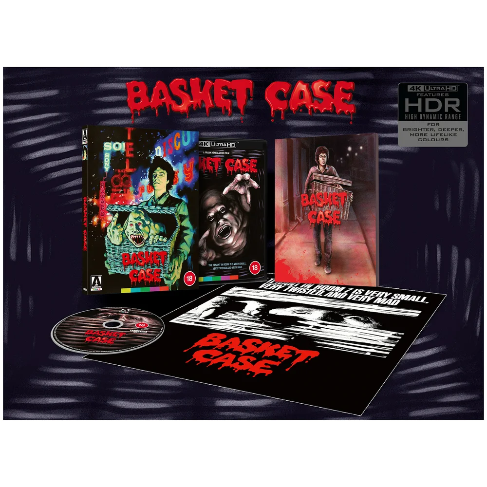 Basket Case | VHS Slipcover | Arrow Store Exclusive | Limited Edition 4K UHD Image 1